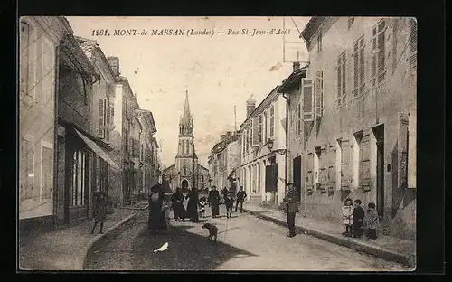 AK Mont-de-Marsan, Rue St-Jean-d`Août