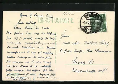 AK Borna /Bez. Leipzig, Realgymnasium mit Anlagen