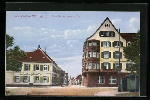 AK Kaiserslautern /Rheinpfalz, Neue Post am Mainzer Tor