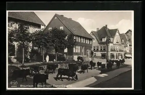 AK Braunlage, Braunlager Damenkapelle, Cafe-Konditorei Dietze