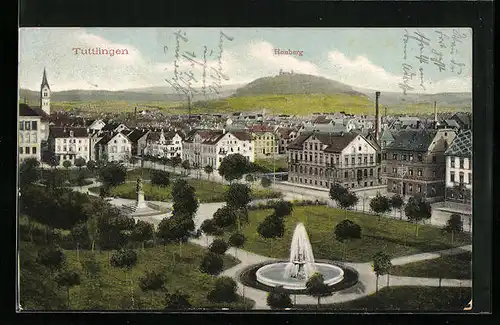 AK Tuttlingen, Ortsansicht mit Honberg