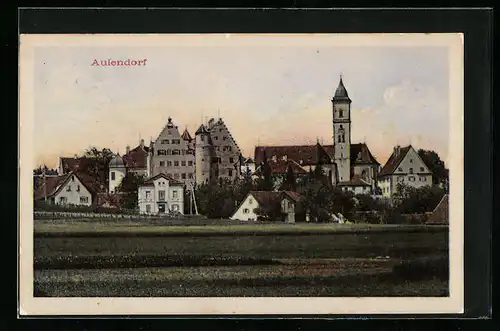 AK Aulendorf, Blick über den Ort