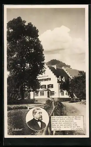 AK Achdorf im Wutachtal, Gasthof und Pension Neue Scheffellinde