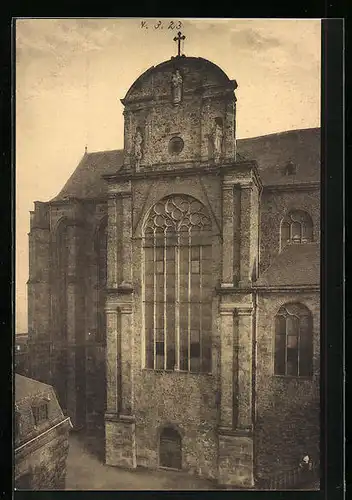 AK Siegburg, Benedikter-Abtei Michelsberg, Querschiff und Choransicht der Kirche