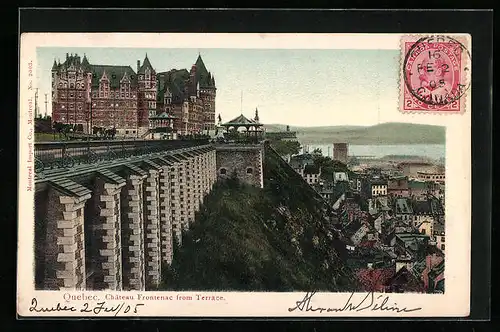 AK Quebec, Chateau Frontenac from Terrace