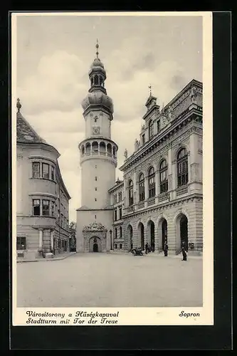 AK Sopron, Stadtturm mit Tor der Treue