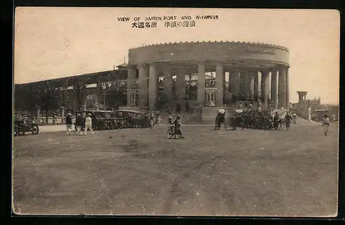AK Dairen, View of Dairen Port and Wharves