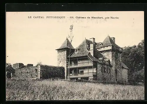 AK Mauriac, Chateau de Montfort