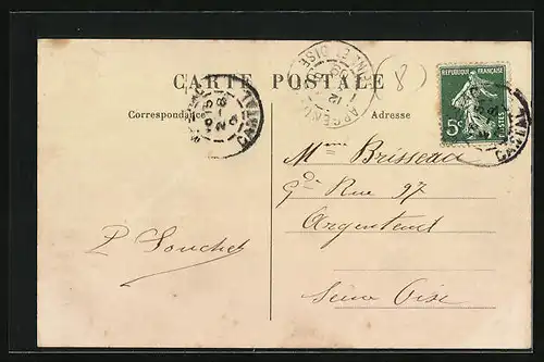 AK Massiac, Vue Generale et Champ de Foire