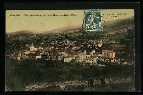 AK Massiac, Vue generale prise de la Route de Saint-Flour