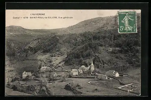 AK Saint-Paul-de Salers, Vue generale