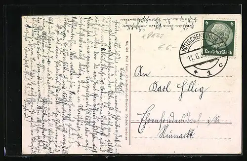 AK Radebeul, Berg-Gasthaus Friedensburg