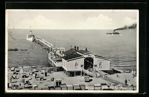 AK Zinnowitz, Ostseebad, Seebrücke