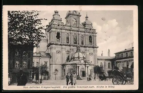 AK Wilna, Soldaten an der Griechisch-Katholischen Kirche