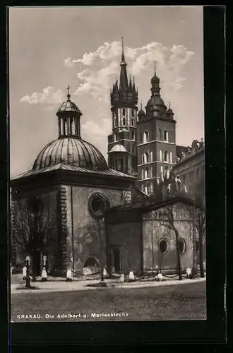 AK Krakau, Die Adalbert- und Marienkirche