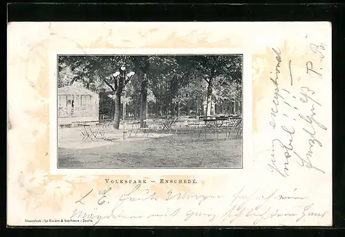 AK Enschede, Gasthof im Volkspark