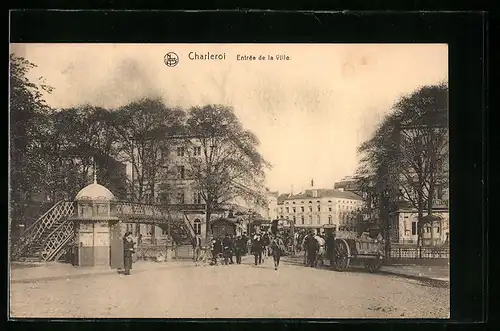 AK Charleroi, Entrée de la Ville