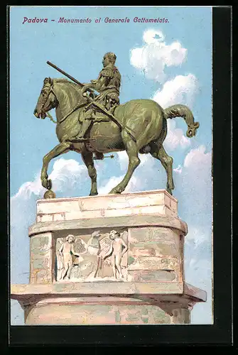 Künstler-AK Padova, Monumento al Generale Gattamelata