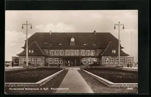 AK Westerland a. Sylt, Reichsbahnhof