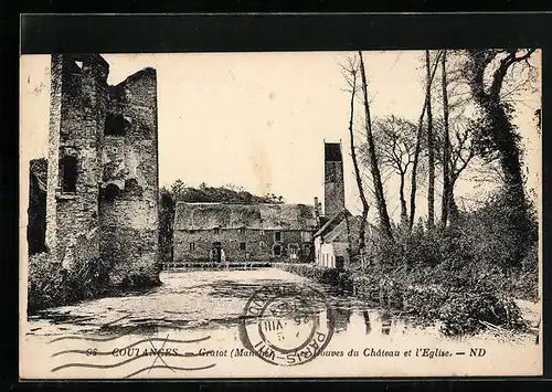 AK Gratot, les Douves du Chateau de l'Eglise