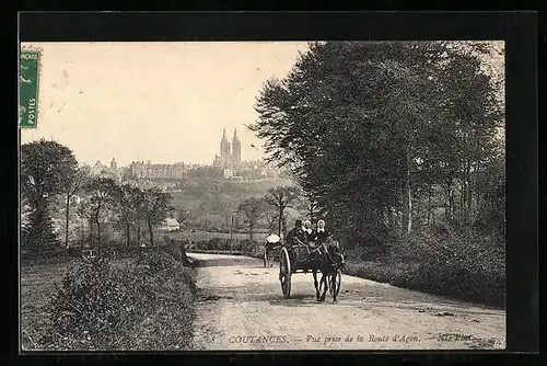 AK Coutances, Vue prise de la Route d'Agon