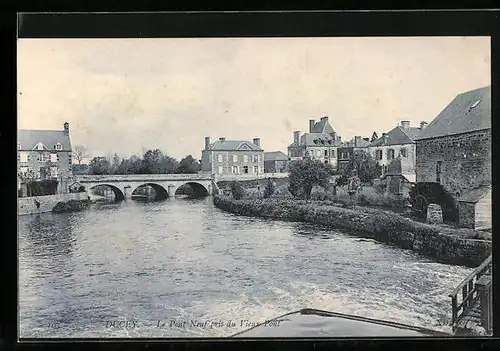 AK Ducey, le Pont Neuf pris du Vieux Pont