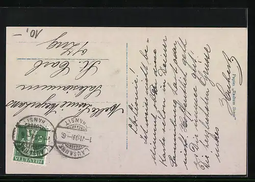 AK Kronprinz Wilhelm von Preussen zu Pferd mit seinem ältesten Sohn