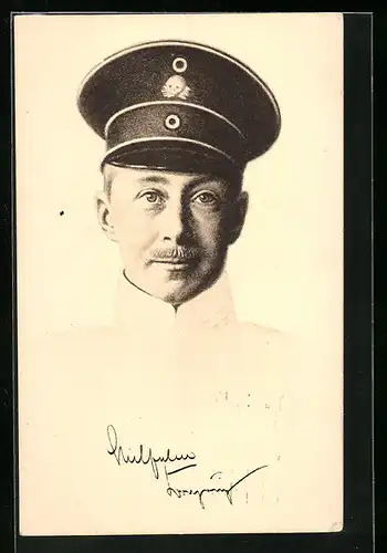 AK Kronprinz Wilhelm von Preussen uniformiert im Portrait