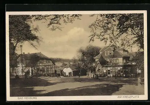 AK Bad Rehburg, Strasse am Kreuzplatz
