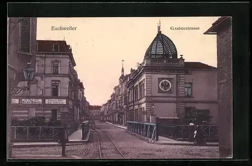 AK Eschweiler, Blick in die Grabenstrasse