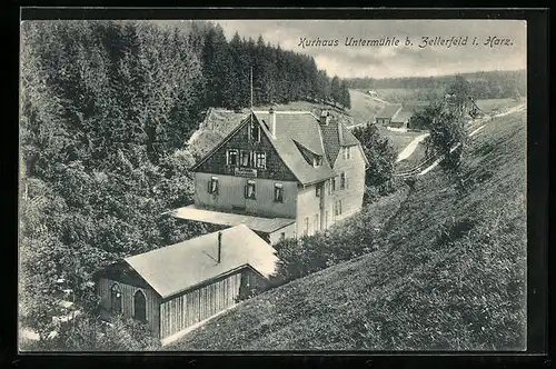 AK Zellerfeld i. Harz, Kurhaus Untermühle