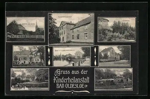 AK Bad Oldesloe, Kinderanstalt, Mehrfachansichten, Lübeckerstrasse