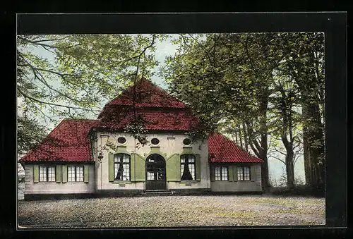 AK Eutin, Grossherzogl. Jagdschlösschen am Ugleisee