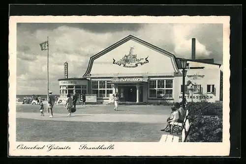 AK Grömitz / Ostseebad, Café Strandhalle