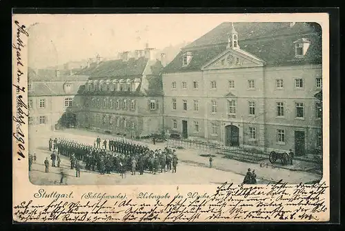 AK Stuttgart, Übergabe der Schlosswache