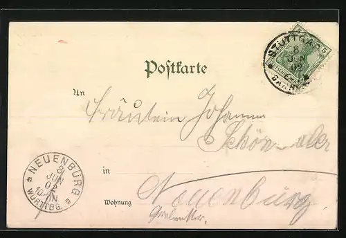 Lithographie Stuttgart, Marienkirche