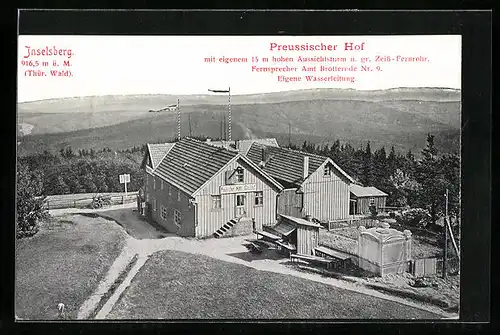 AK Inselsberg / Thür. Wald, Gasthaus Preussischer Hof