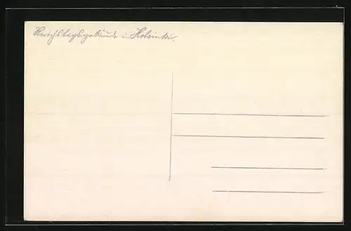 AK Helsinki, Reichstagsgebäude von einem Bahnübergang betrachtet