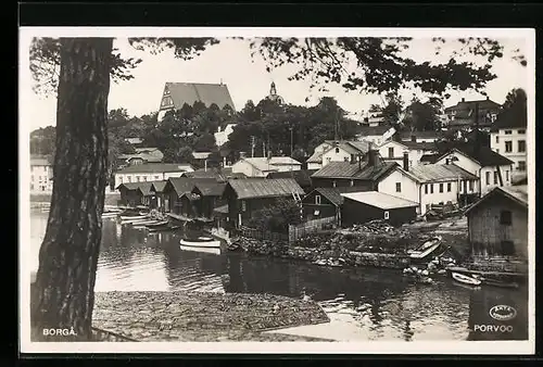 AK Borga, Porvoo, Häuser am Wasser