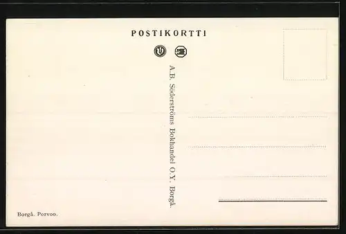 AK Borga, Porvoo, Häuser am Wasser