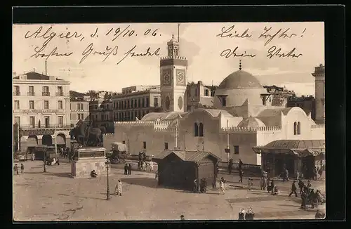 AK Alger, la Mosquée Djemaa-Djedid, Place du Gouvernement