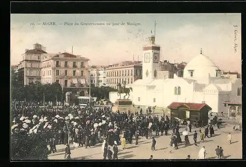 AK Alger, Place du Gouvernement un jour de Musique