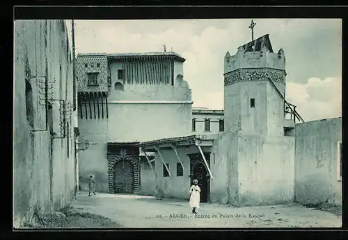 AK Alger, Entrée du Palais de la Kasbah