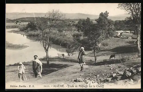 AK Alger, Etude de Paysage sur le Cheliff