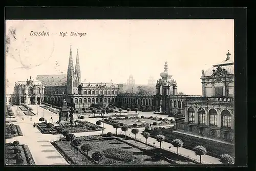 AK Dresden, Kgl. Zwinger mit Anlagen