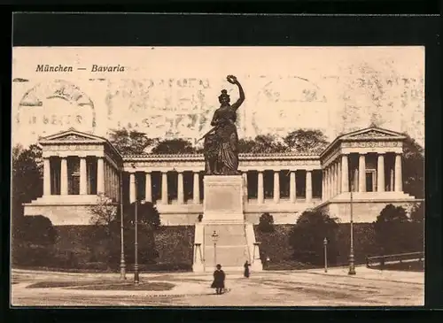 AK München, Bavaria und Ruhmeshalle