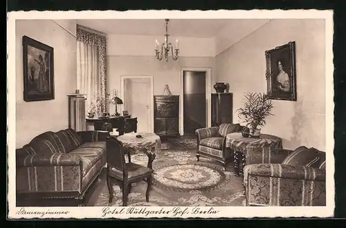 AK Berlin-Kreuzberg, Hotel Stuttgarter Hof, Damenzimmer