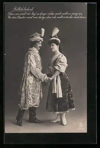 AK Operette Bettelstudent, Schau mir nicht ins Aug..., Szenenbild