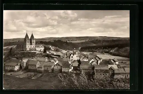 AK Ravengiersburg / Hunsrück, Ortsansicht mit Missionsseminar
