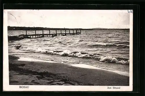 AK Bosau, Am Strand mit Steg